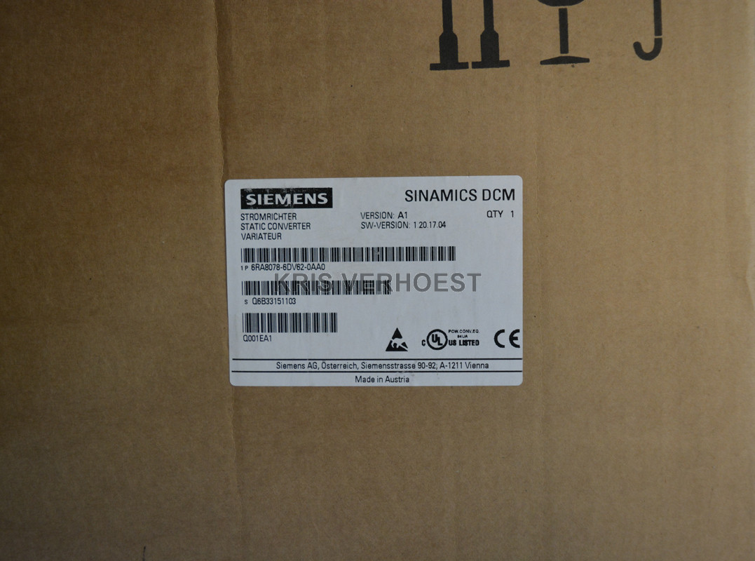 Siemens 6RA8078-6DV62-0AA0 (USED)