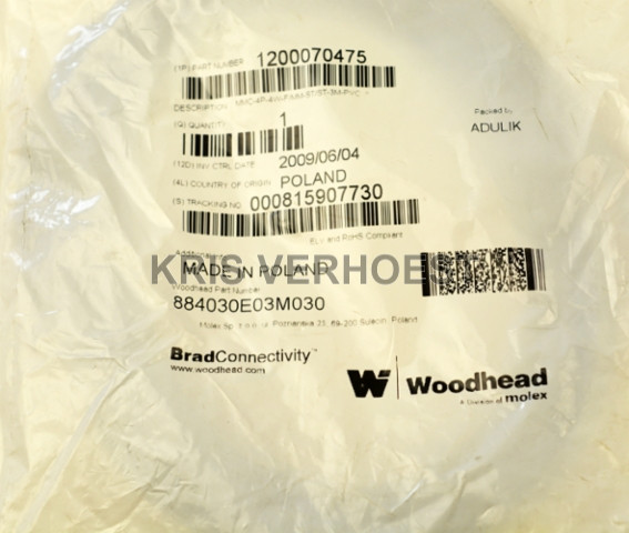 Woodhead 884030E03M030 (NEW)