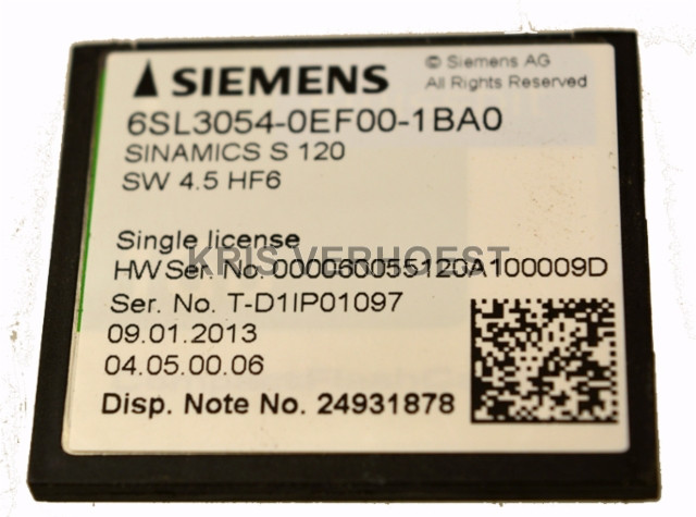 Siemens 6SL3054-0EF00-1BA0 (NEW)
