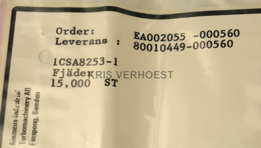 Siemens 1CSA8253-1 ( price/15pcs ) (USED)