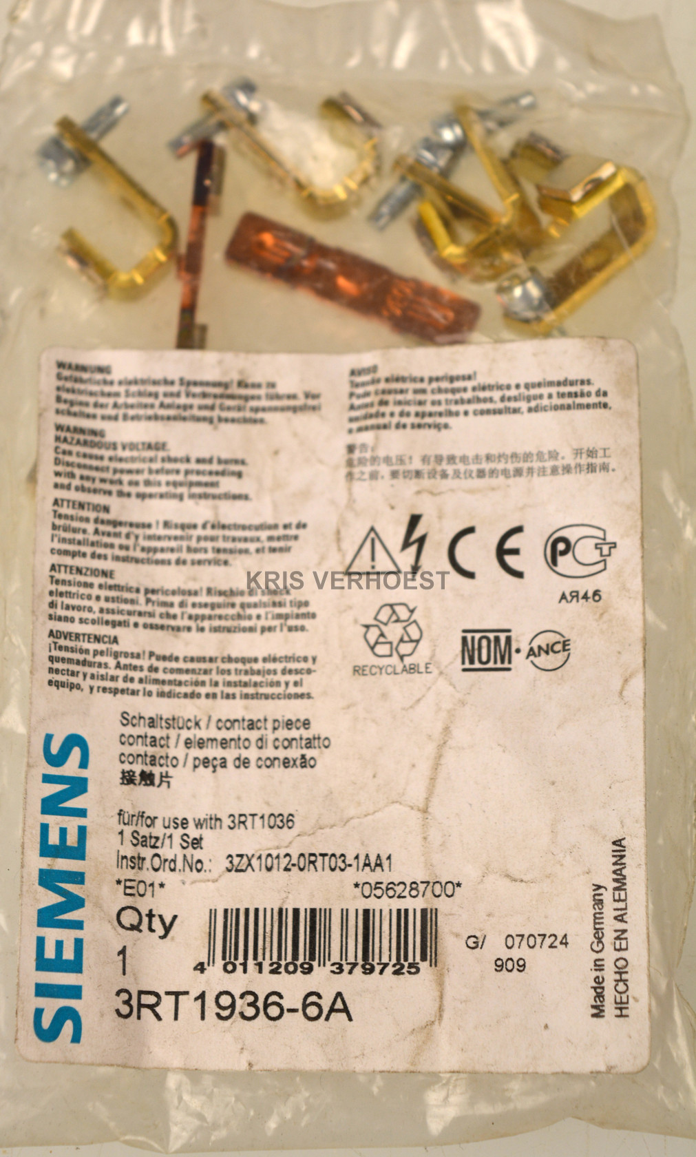 Siemens 3RT1936-6A (USED)