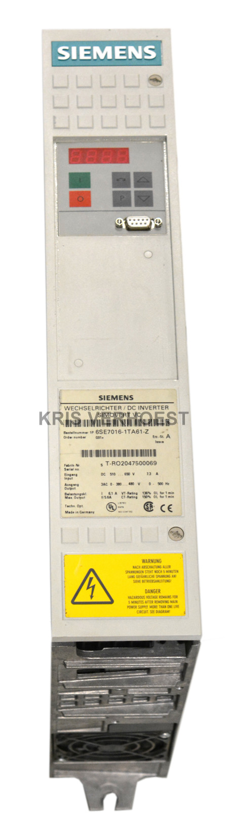 Siemens 6SE7016-1TA61-Z (Z=G91) (USED)