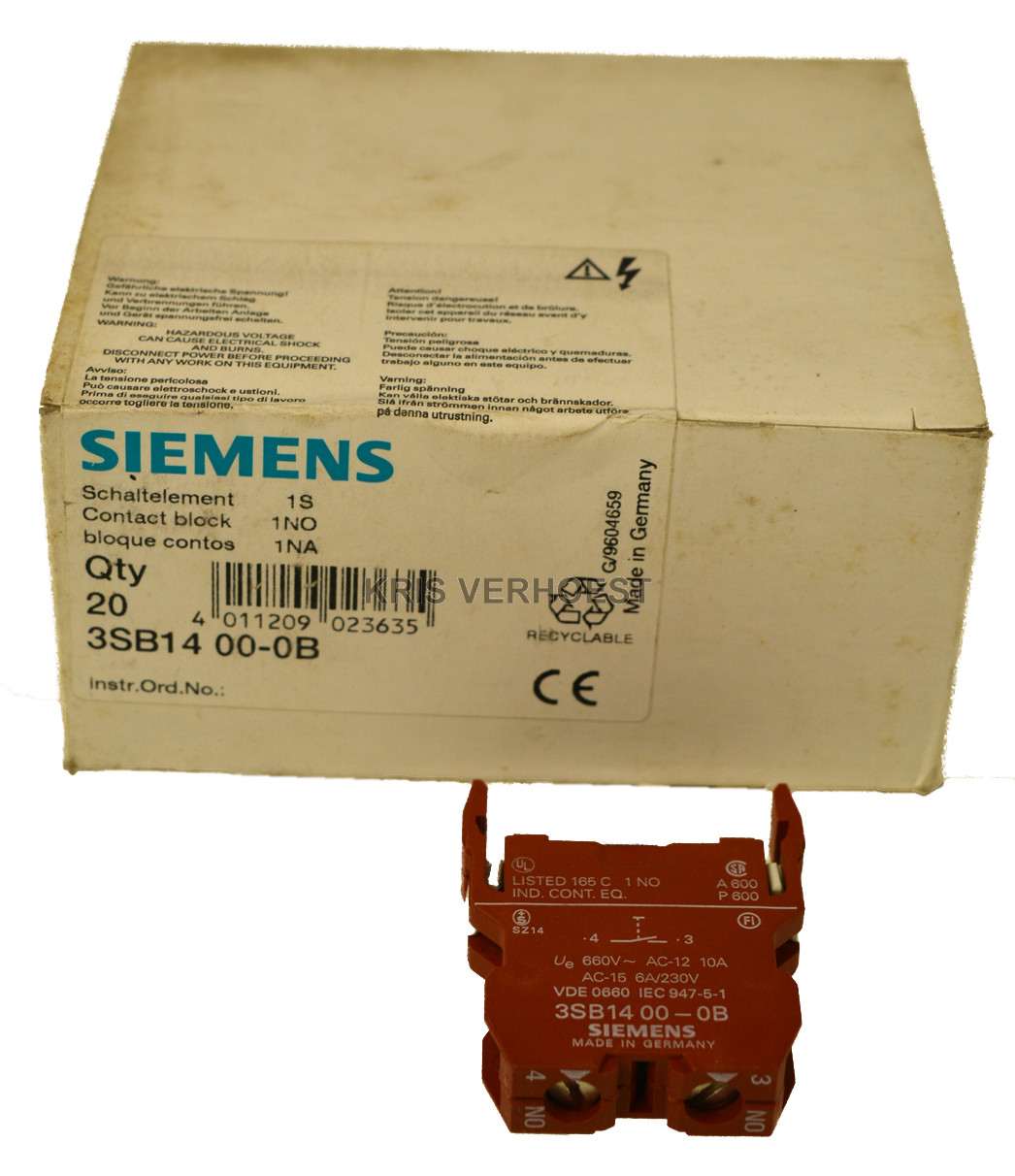 Siemens 3SB1400-0B (price/20pcs) (NEW)