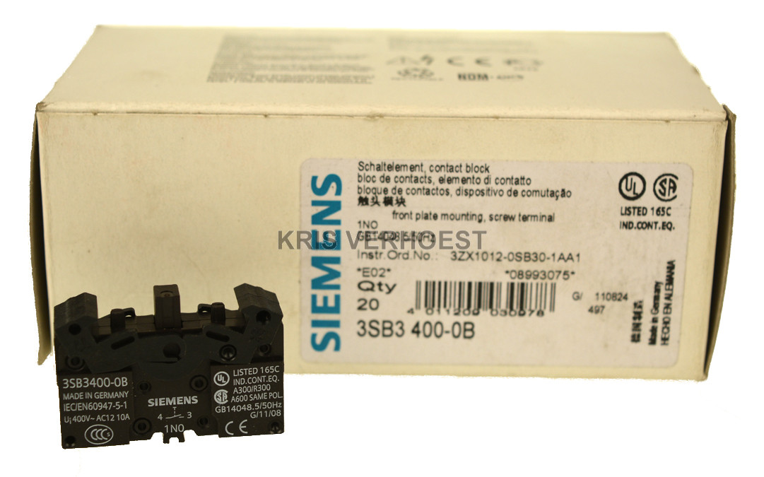 Siemens 3SB3400-0B (price/5pcs) (NEW)