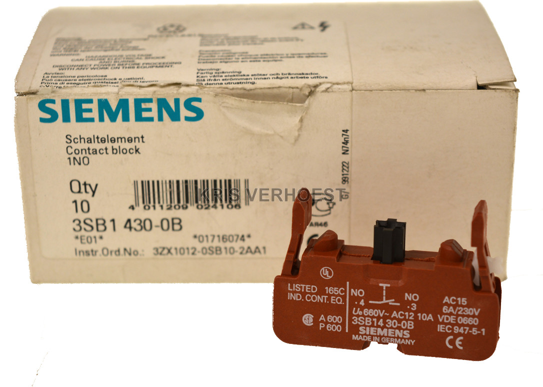 Siemens 3SB1430-0B ( price/10pcs ) (USED)