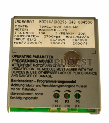 Indramat MOD14/1X0296-348 (USED)