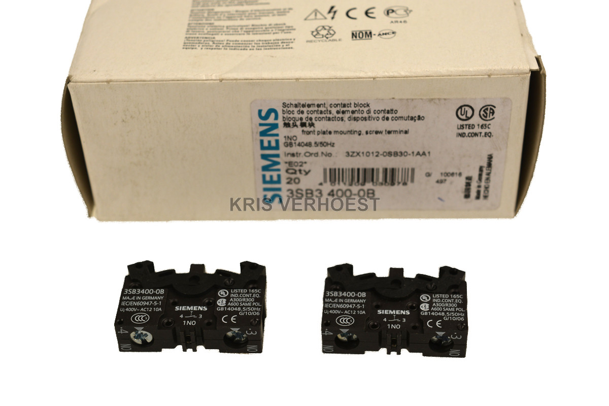 Siemens 3SB3400-0B (price/20pcs) (NEW)