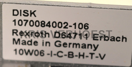 Rexroth 1070084002-106 (NEW)