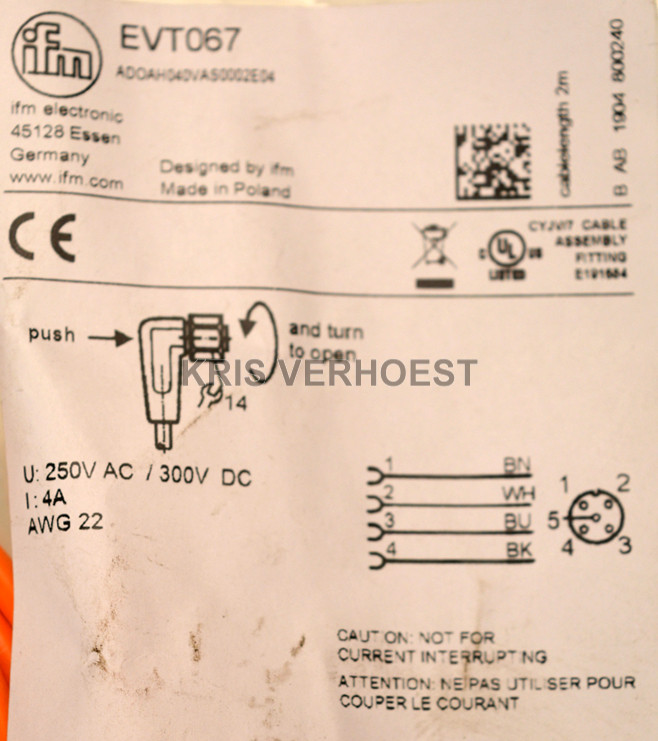 IFM electronic EVT067 (NEW)