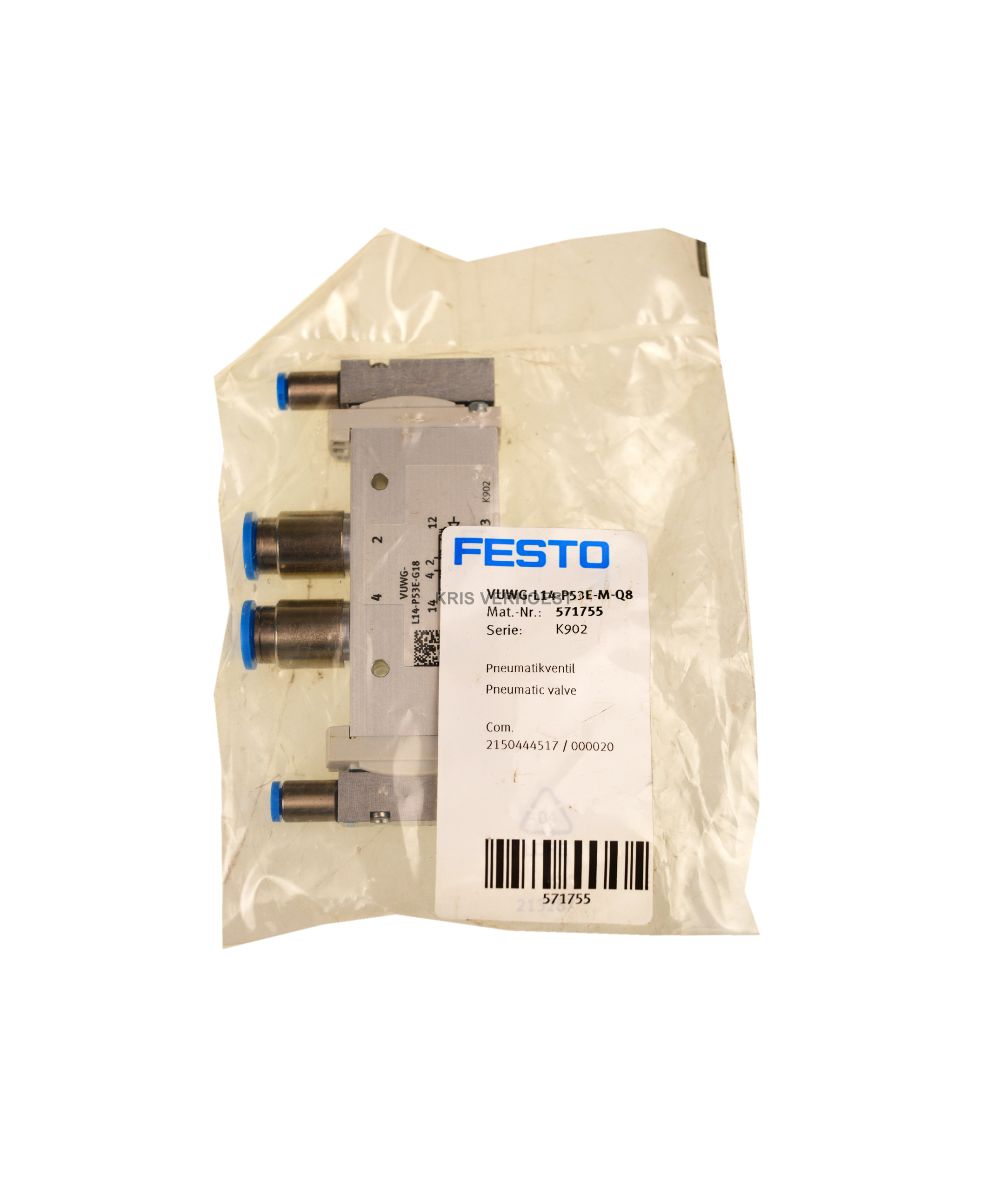 Festo Pneumatic VUWG-L14-P53E-M-Q8 (NEW)