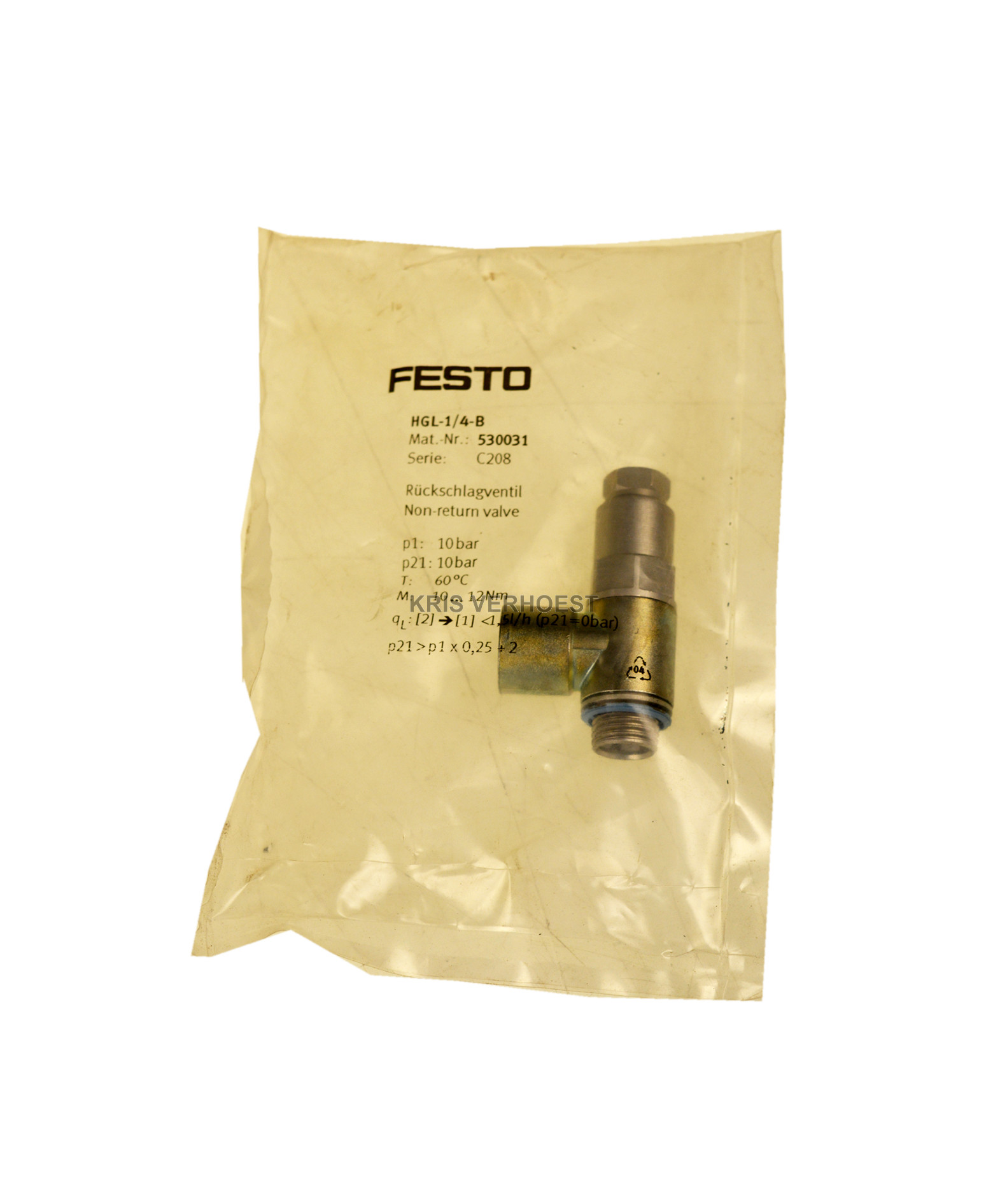 Festo Pneumatic 530031 (NEW)