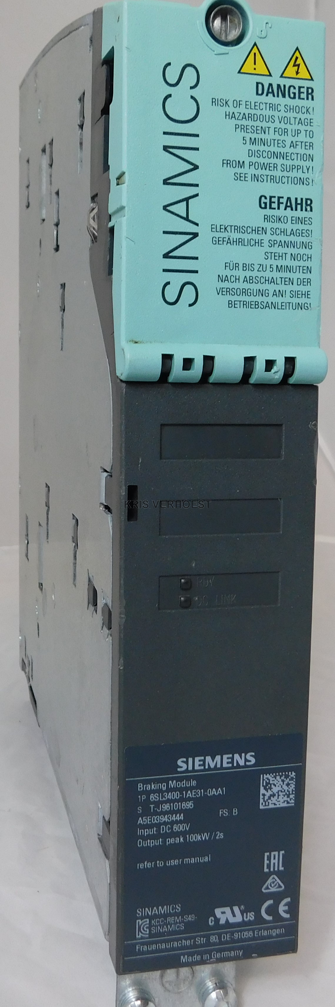 Siemens 6SL3400-1AE31-0AA1 (NEW)