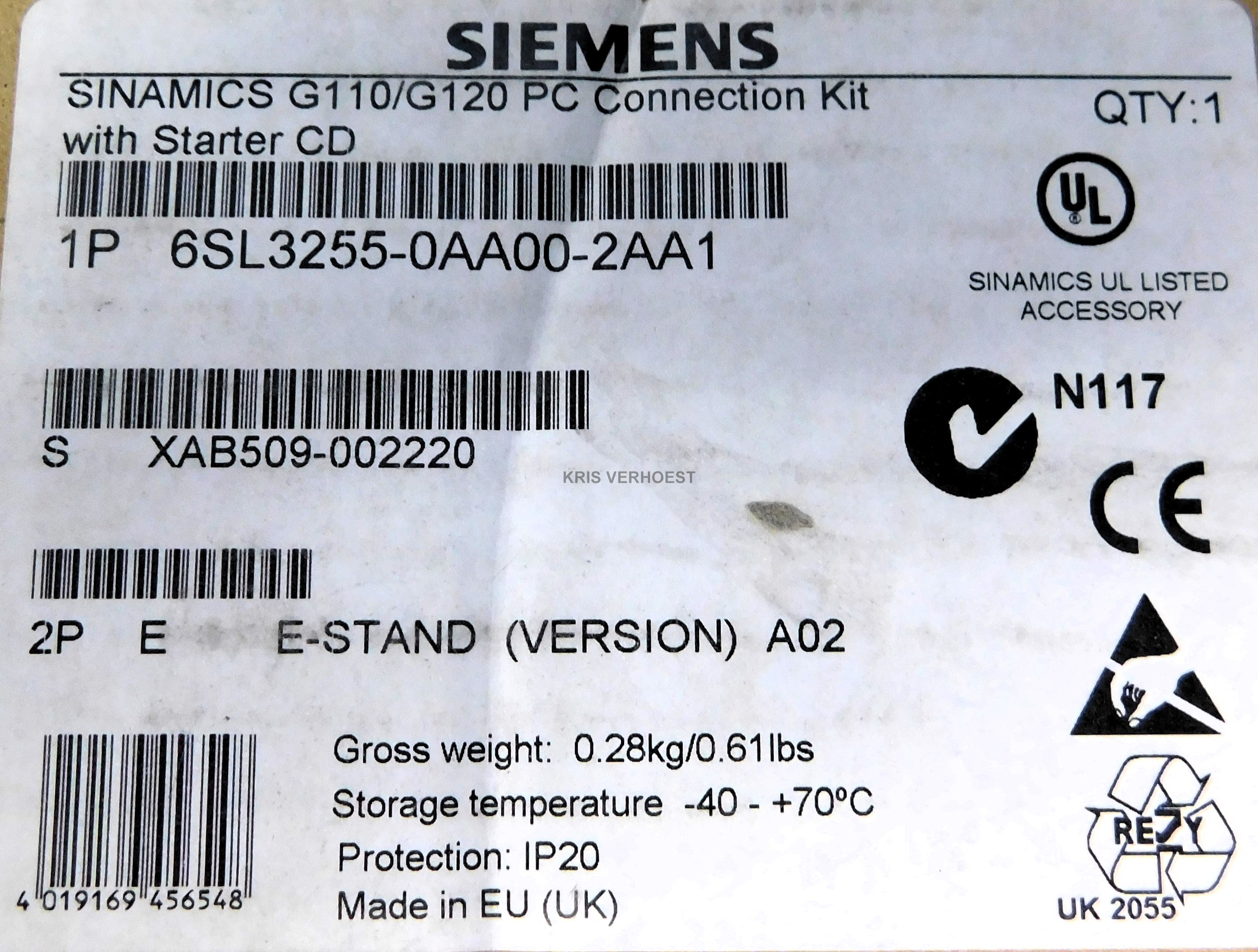 Siemens 6SL3255-0AA00-2AA1 (NEW)