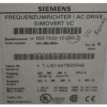 Siemens 6SE7032-1EG60-Z (Z=G91+K80+M20) (NEW)